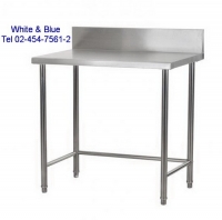 AC-95:โต๊ะเตรียมอาหารสแตนเลสมีการ์ดหลัง 
Work-table-with-splash-back 
90x75x85+15cm.150x75x85+15cm.-AJ6